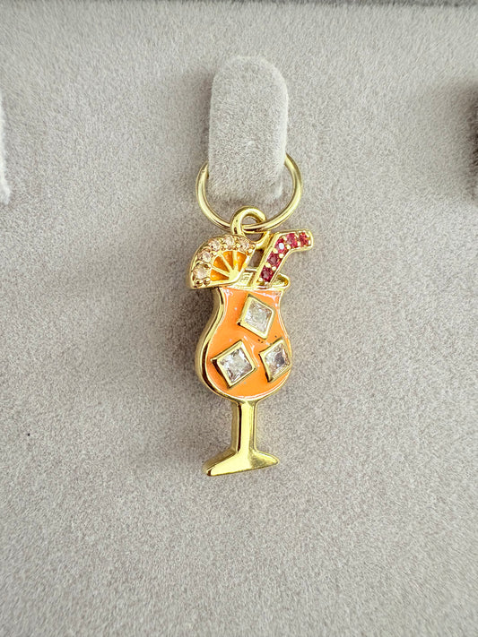 Tropical Cocktail Charm Pendant