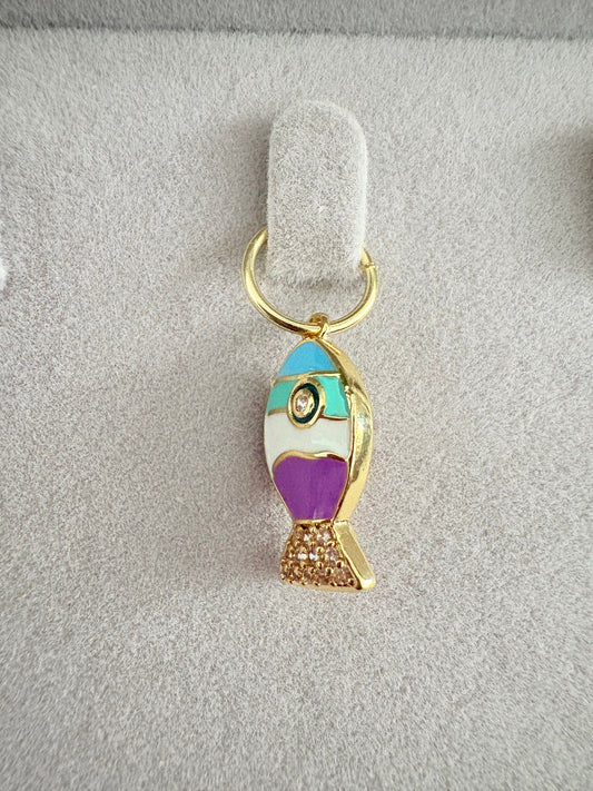 Colorful Fish Charm Pendant