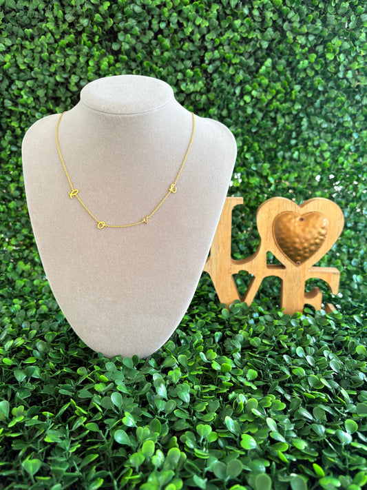 Love Script Necklace