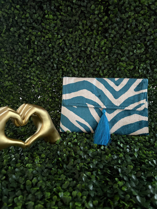 Ocean Stripes Clutch