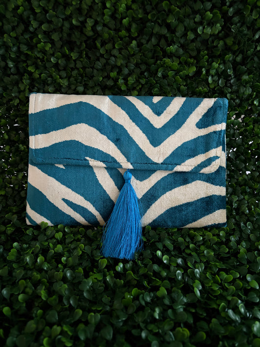Ocean Stripes Clutch